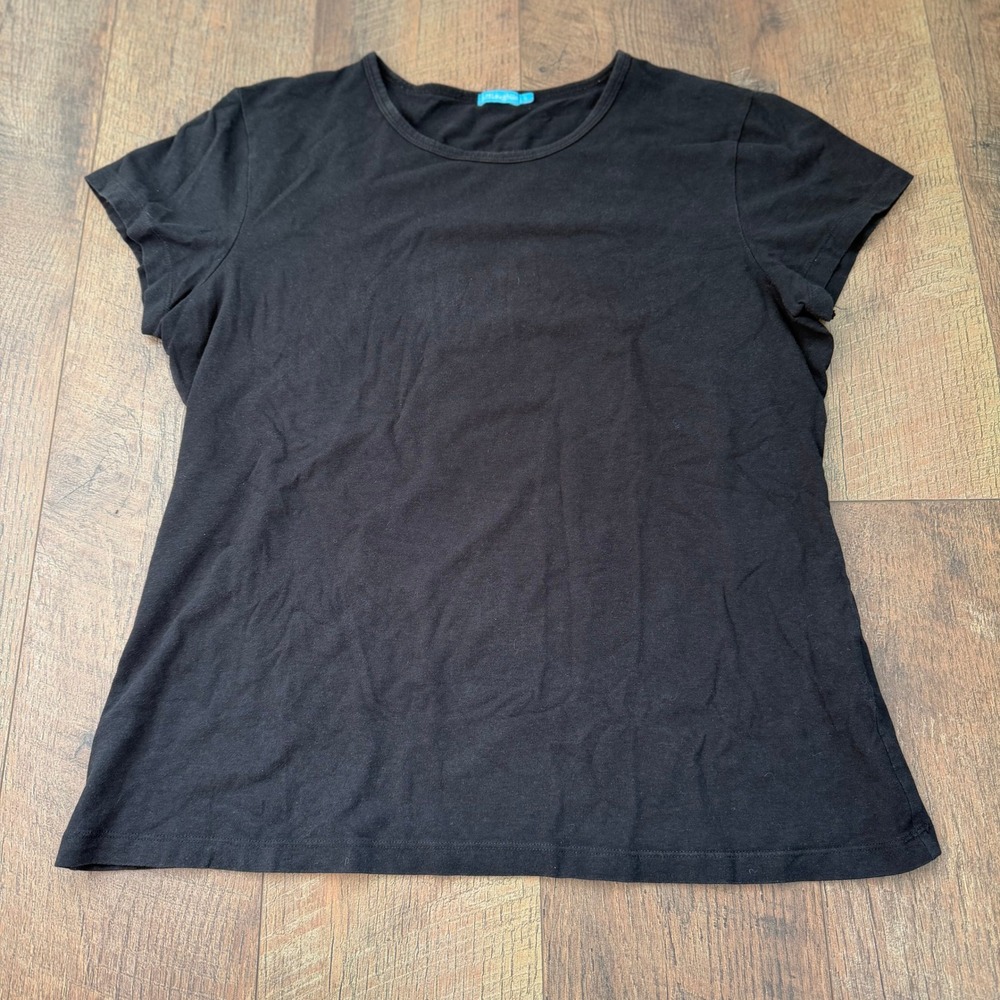 J. McLaughlin T-Shirt Women Large Black